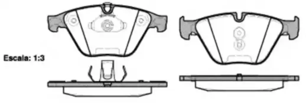 Тормозные колодки дисковые передняя ось REMSA 0857.20
