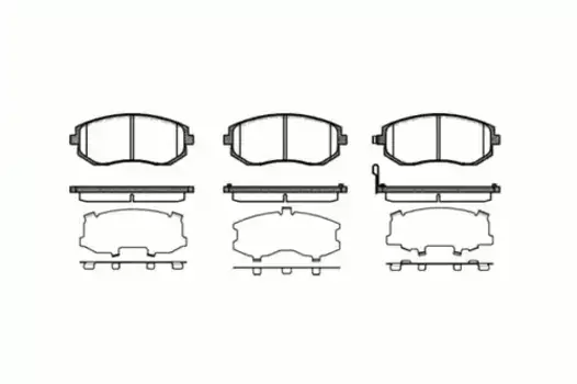 Тормозные колодки дисковые передняя ось REMSA 0951.11