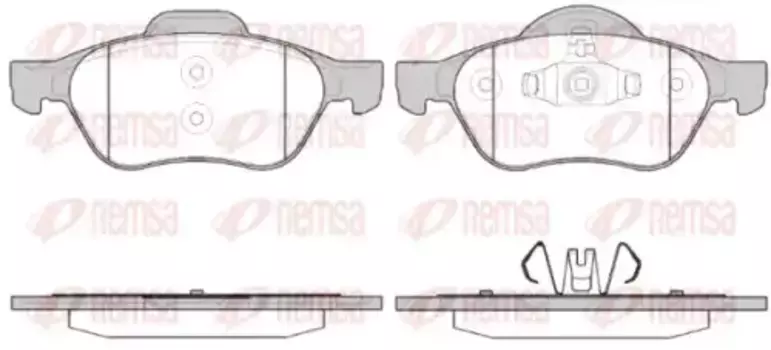 Тормозные колодки дисковые передняя ось REMSA 0962.40