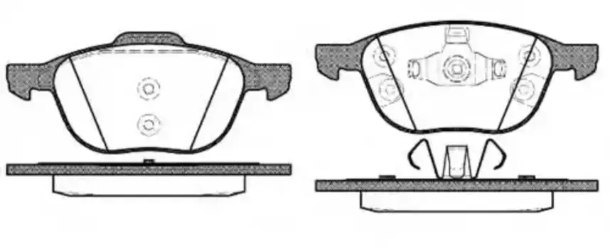Тормозные колодки дисковые передняя ось REMSA 1082.30