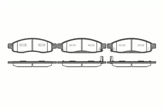 Тормозные колодки дисковые передняя ось REMSA 1094.12