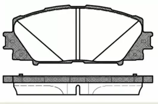 Тормозные колодки дисковые передняя ось REMSA 1224.10