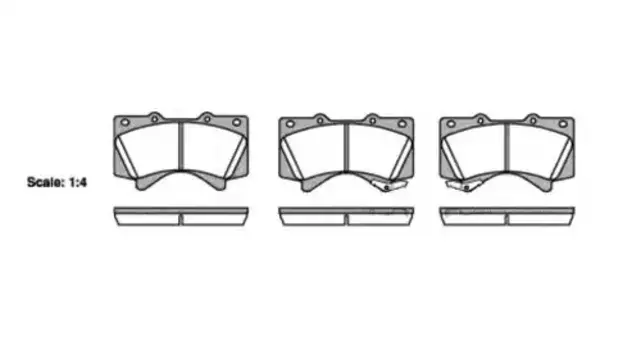 Тормозные колодки дисковые передняя ось REMSA 1271.02