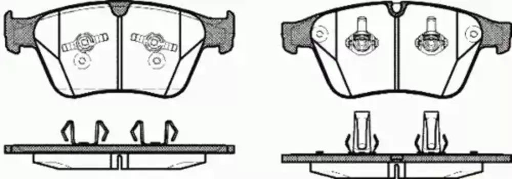 Тормозные колодки дисковые передняя ось REMSA 1371.00