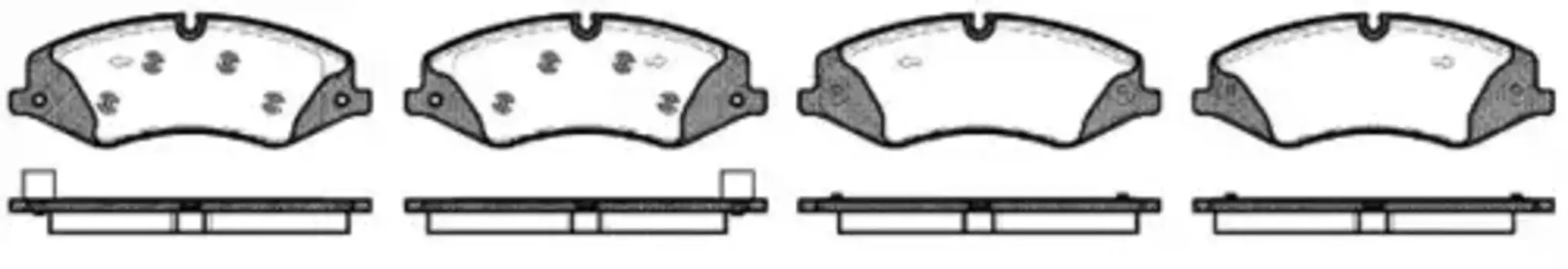Тормозные колодки дисковые передняя ось REMSA 1409.10