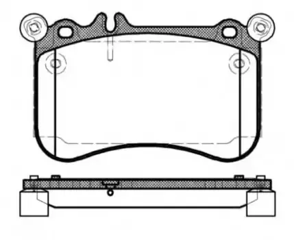 Тормозные колодки дисковые передняя ось REMSA 1465.00