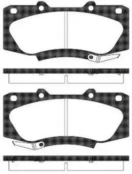 Тормозные колодки дисковые передняя ось REMSA 1468.04
