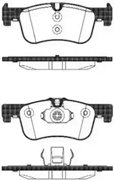 Тормозные колодки дисковые передняя ось REMSA 1478.10