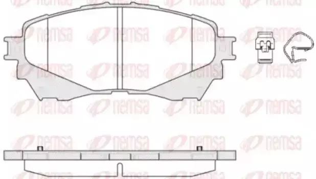 Тормозные колодки дисковые передняя ось REMSA 1538.04