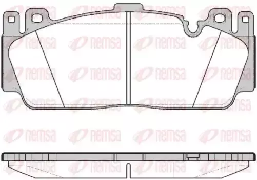 Тормозные колодки дисковые передняя ось REMSA 1543.00