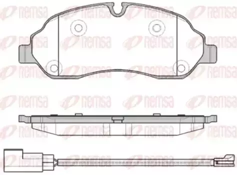 Тормозные колодки дисковые передняя ось REMSA 1602.02