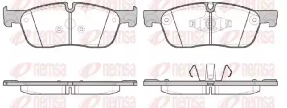 Тормозные колодки дисковые передняя ось REMSA 1633.00