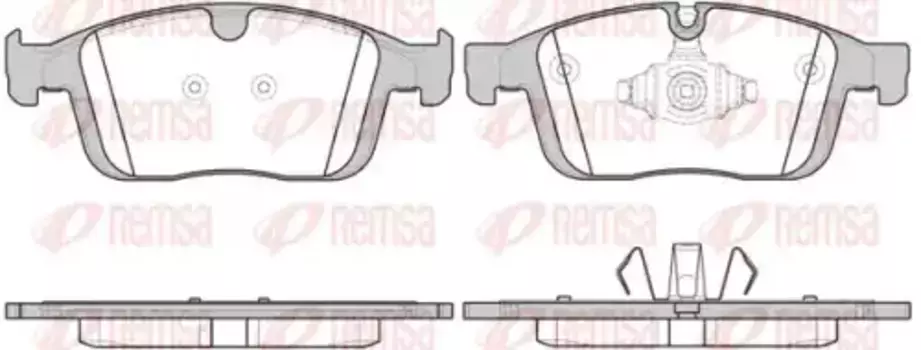 Тормозные колодки дисковые передняя ось REMSA 1689.00
