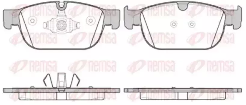 Тормозные колодки дисковые передняя ось REMSA 1696.00