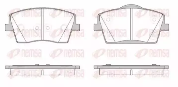 Тормозные колодки дисковые передняя ось REMSA 1823.00