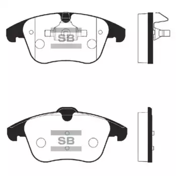 Тормозные колодки дисковые передняя ось SANGSIN SP2101F