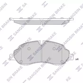 Тормозные колодки дисковые передняя ось SANGSIN SP2583