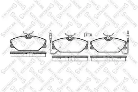 Тормозные колодки дисковые передняя ось STELLOX 219 002B-SX