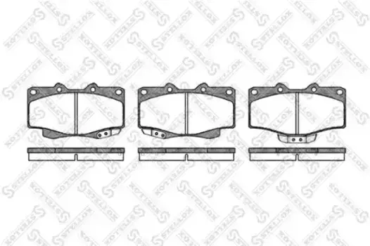 Тормозные колодки дисковые передняя ось STELLOX 326 004-SX