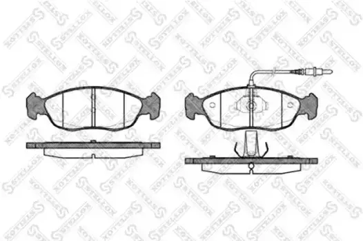Тормозные колодки дисковые передняя ось STELLOX 472 002B-SX