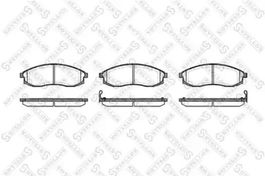 Тормозные колодки дисковые передняя ось STELLOX 609 002-SX