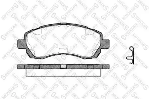 Тормозные колодки дисковые передняя ось STELLOX 658 002B-SX