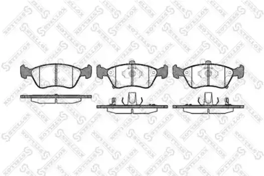 Тормозные колодки дисковые передняя ось STELLOX 687 002B-SX