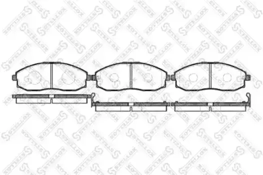Тормозные колодки дисковые передняя ось STELLOX 714 002-SX