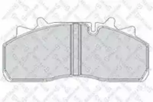 Тормозные колодки дисковые передняя ось STELLOX 85-01424-SX