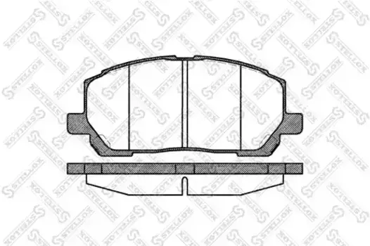 Тормозные колодки дисковые передняя ось STELLOX 866 000-SX