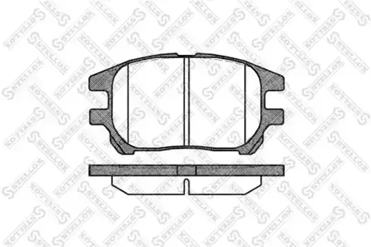 Тормозные колодки дисковые передняя ось STELLOX 983 000-SX