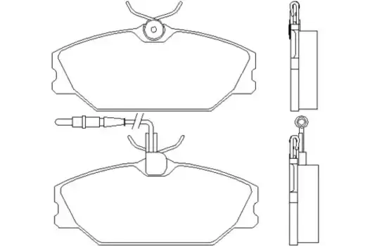 Тормозные колодки дисковые передняя ось TEXTAR 2138802