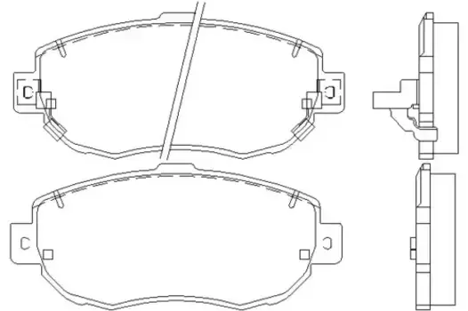 Тормозные колодки дисковые передняя ось TEXTAR 2149001