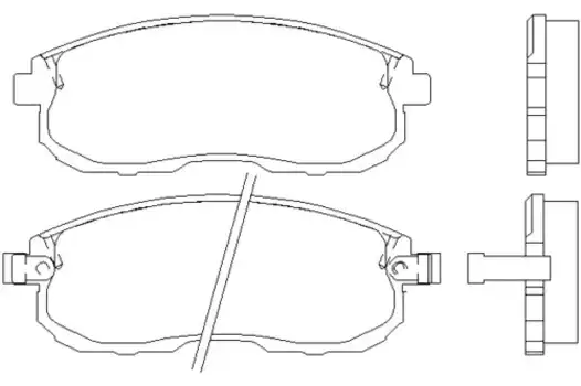 Тормозные колодки дисковые передняя ось TEXTAR 2156101