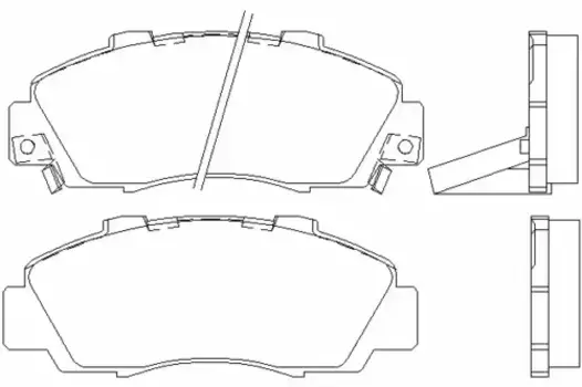 Тормозные колодки дисковые передняя ось TEXTAR 2165101