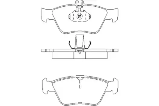 Тормозные колодки дисковые передняя ось TEXTAR 2166404