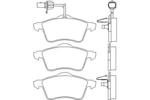 Тормозные колодки дисковые передняя ось TEXTAR 2188501