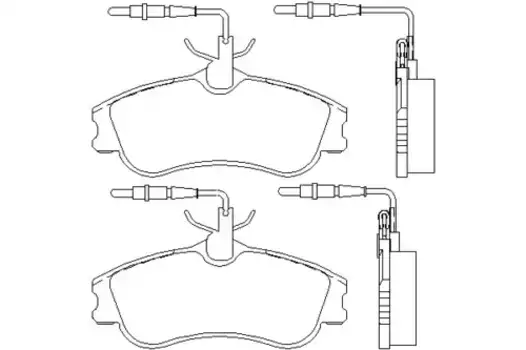 Тормозные колодки дисковые передняя ось TEXTAR 2312401