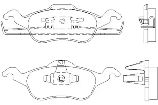 Тормозные колодки дисковые передняя ось TEXTAR 2315402