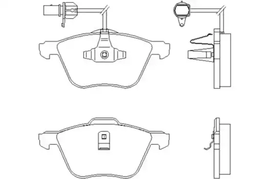 Тормозные колодки дисковые передняя ось TEXTAR 2326903
