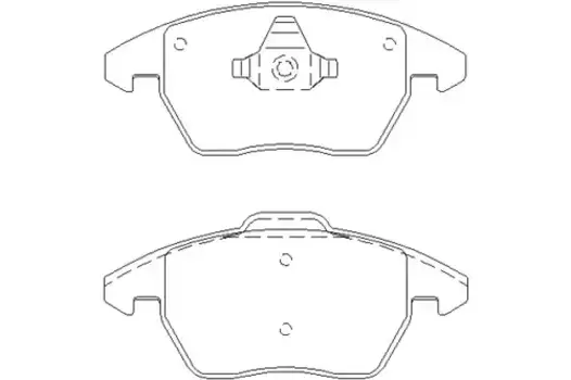 Тормозные колодки дисковые передняя ось TEXTAR 2358704