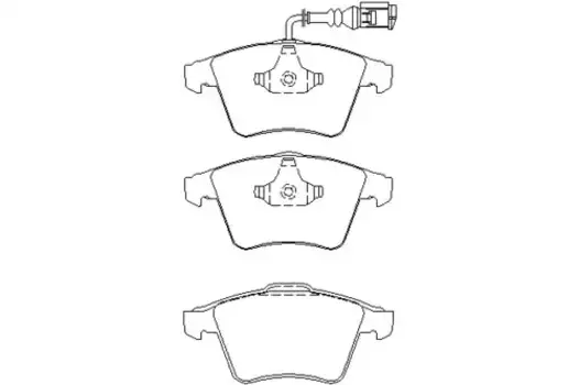 Тормозные колодки дисковые передняя ось TEXTAR 2374602