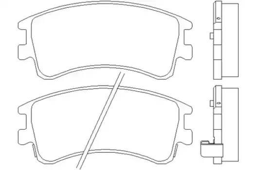 Тормозные колодки дисковые передняя ось TEXTAR 2404601