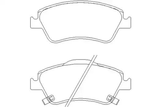 Тормозные колодки дисковые передняя ось TEXTAR 2412201