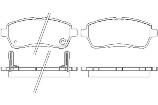 Тормозные колодки дисковые передняя ось TEXTAR 2428303