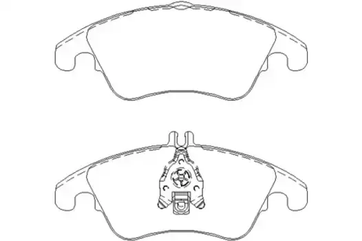Тормозные колодки дисковые передняя ось TEXTAR 2431001