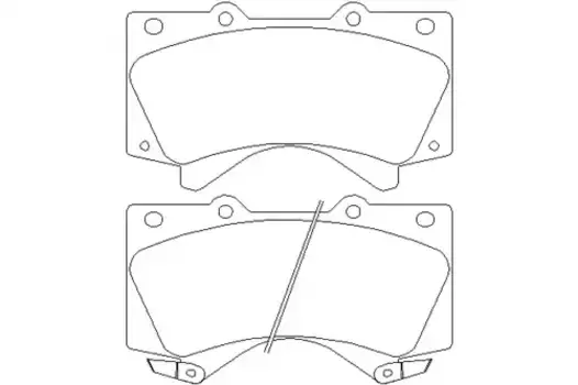 Тормозные колодки дисковые передняя ось TEXTAR 2438601