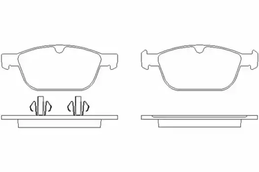 Тормозные колодки дисковые передняя ось TEXTAR 2439901