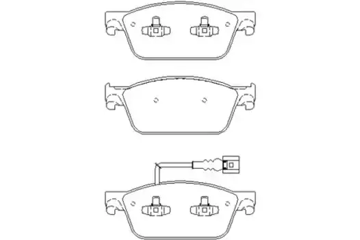 Тормозные колодки дисковые передняя ось TEXTAR 2462301