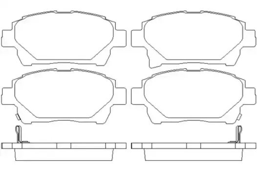 Тормозные колодки дисковые передняя ось TEXTAR 2477801